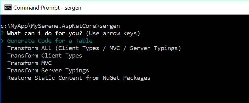 Sergen Options